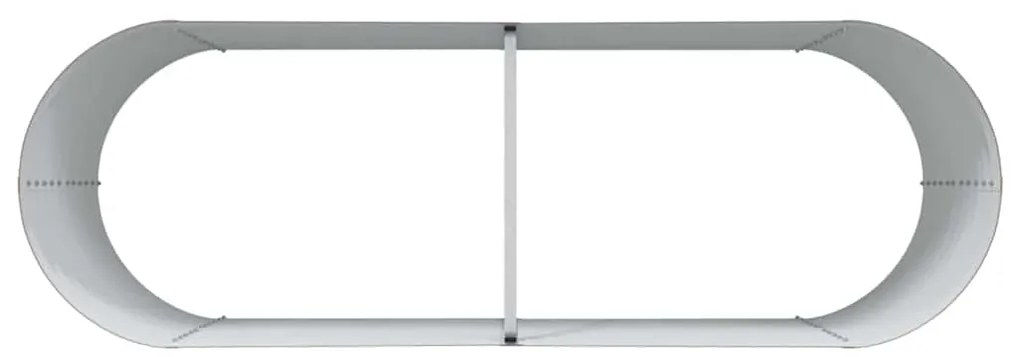 Cama Elevada de Jardim Castanha - Aparência de Madeira 240x80x81 cm de