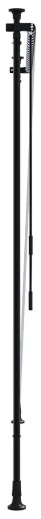Estore de rolo para exterior 150x270cm tecido/aço azul e branco