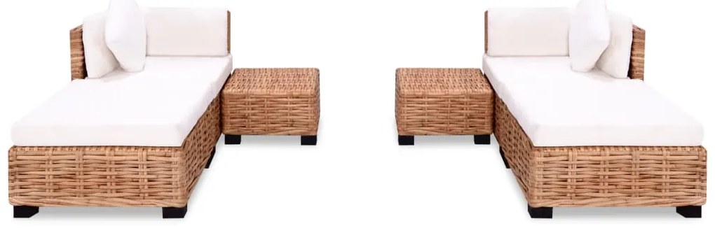 Conjunto de sofás 16 pcs vime genuíno