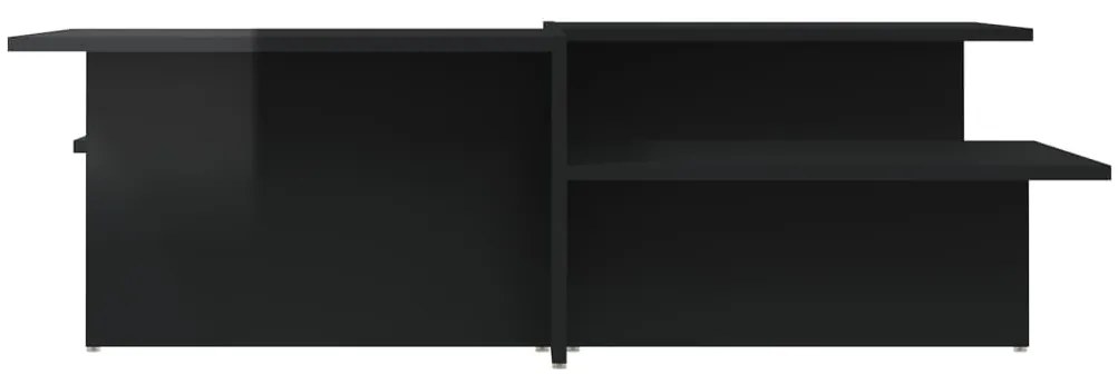 Mesas de centro 2 pcs derivados de madeira preto brilhante