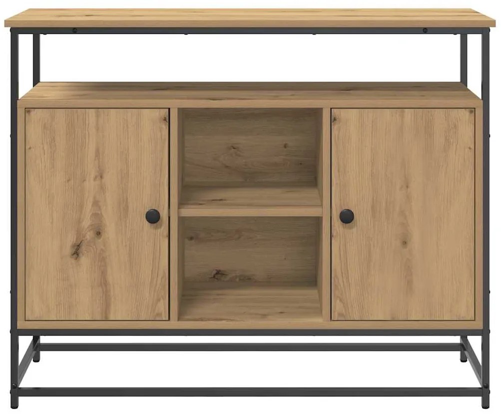 Sideboard vidaXL Artisan Carvalho 100x35x80 cm Madeira engenheirada e