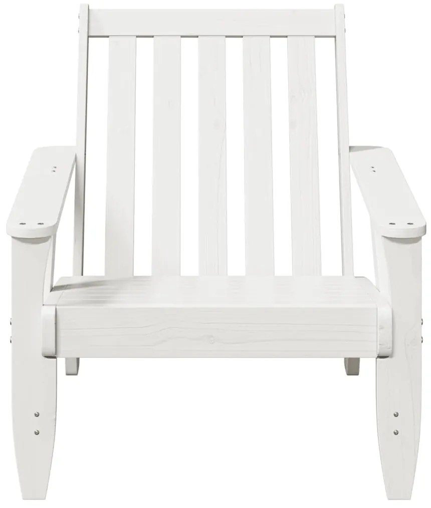Cadeira de jardim Adirondack 75x77x77 cm pinho maciça branco