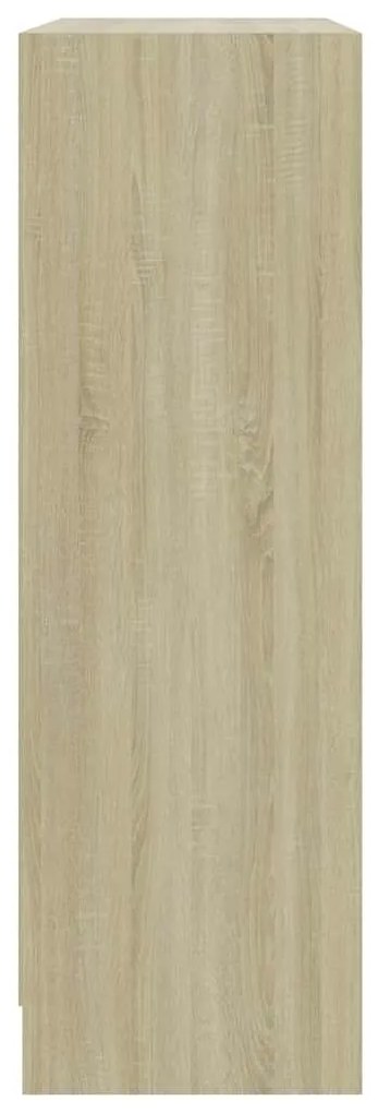 Estante 80x24x75 cm contraplacado carvalho sonoma