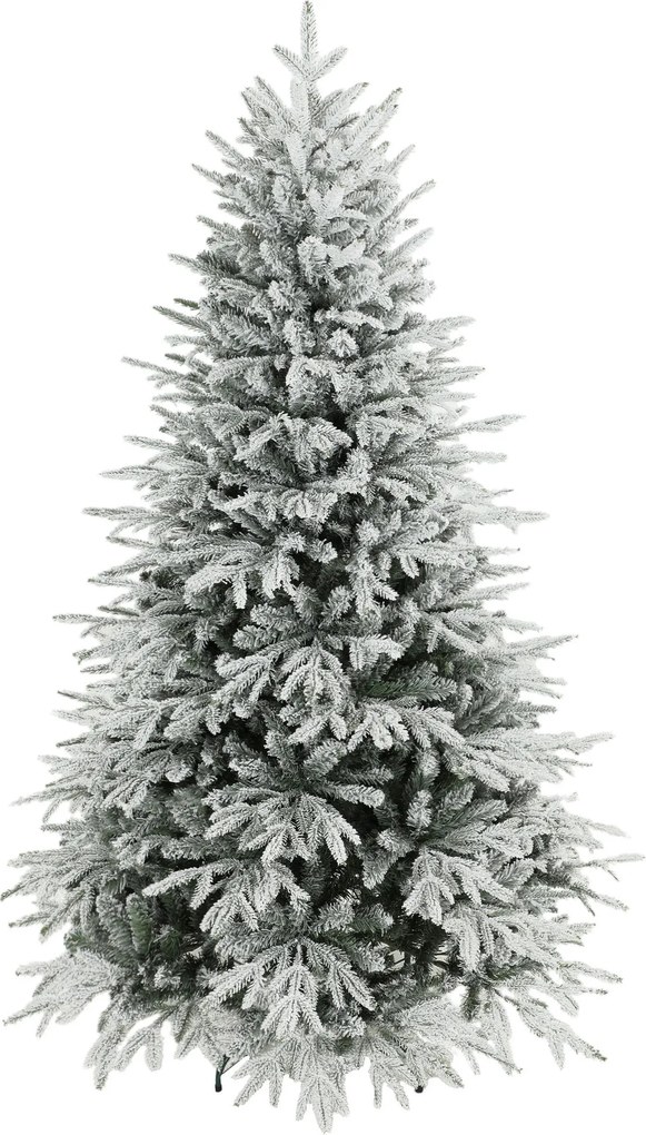 HOMCOM Árvore de Natal com neve artificial 180 cm com 1.920 pontas, sistema dobrável, artificial, de perfil cheio | Aosom Portugal