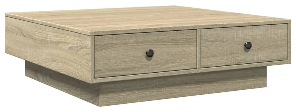 Mesa de centro 90x90x28 cm contraplacado carvalho sonoma