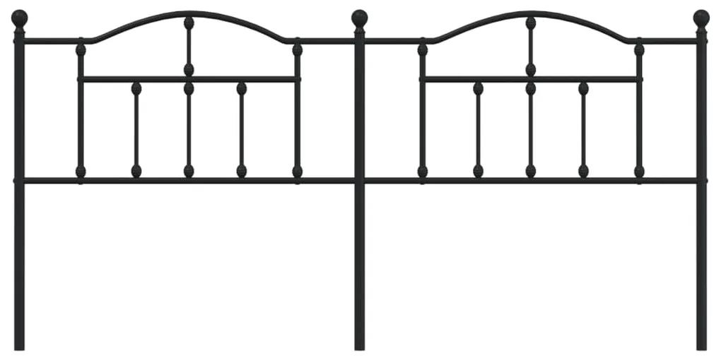 Cabeceira de cama 193 cm metal preto