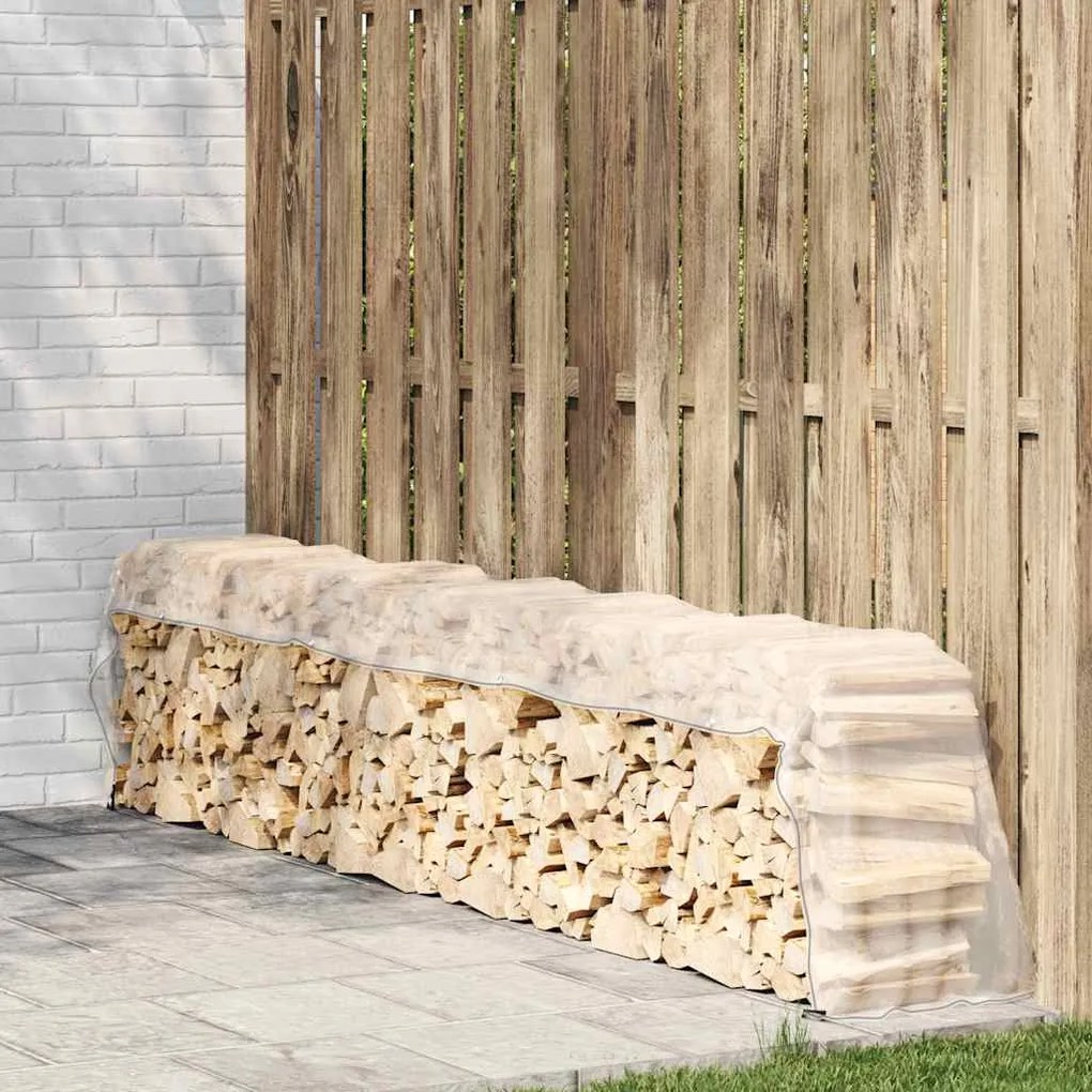 vidaXL Encerado transparente com ilhós 1x6 m Polietileno