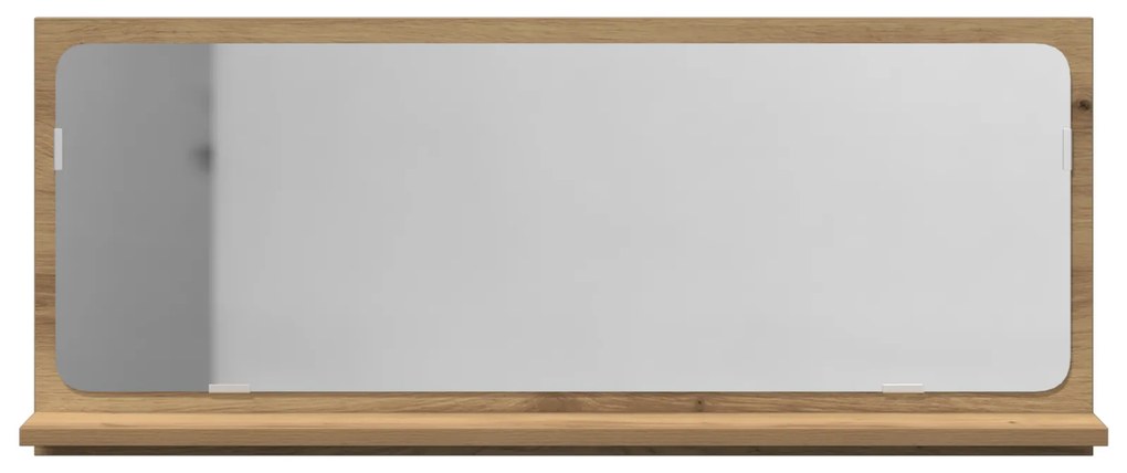 Espelho de casa de banho vidaXL Carvalho artesanal 90x10,5x37 cm Madei