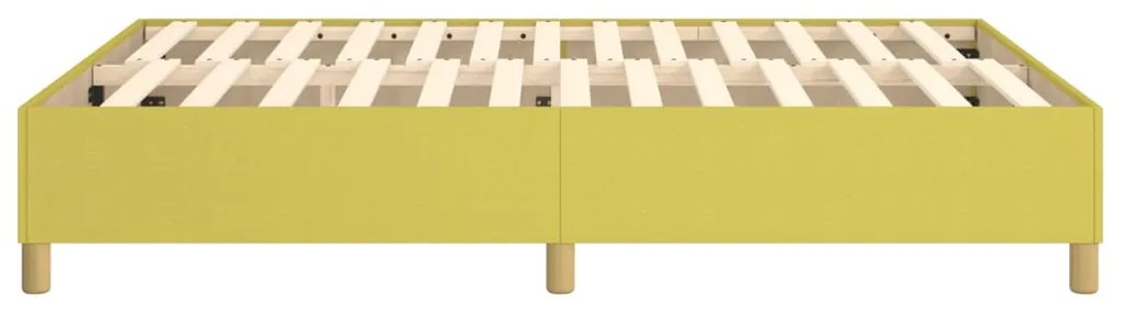 Estrutura de cama sem colchão 140x190 cm tecido verde