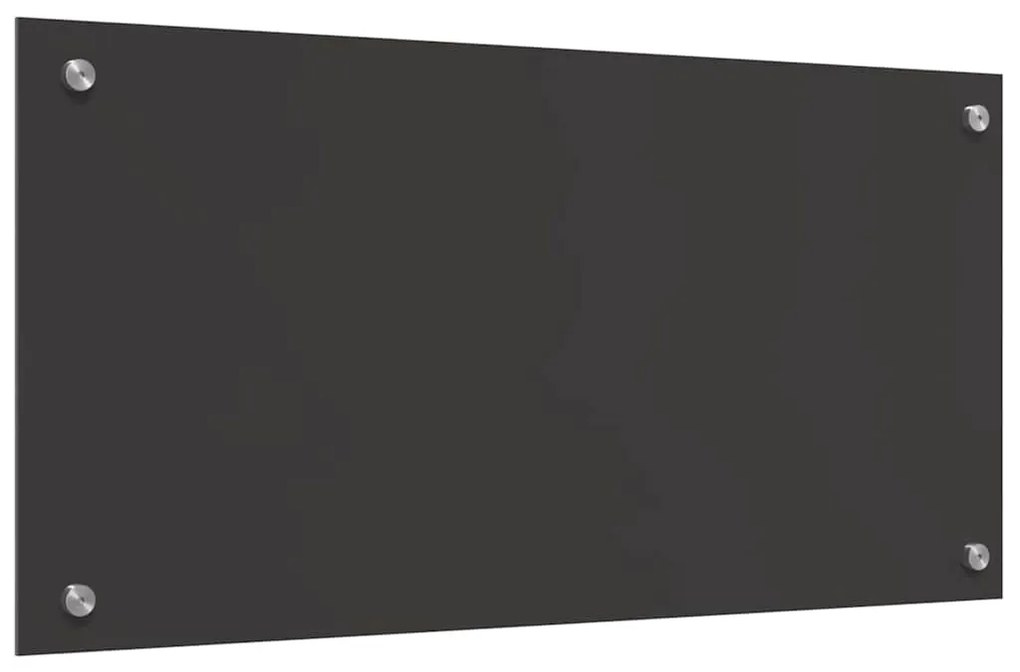 Bancada de Cozinha vidaXL Cinzento Escuro 80x40x0,6 cm em Vidro Temper