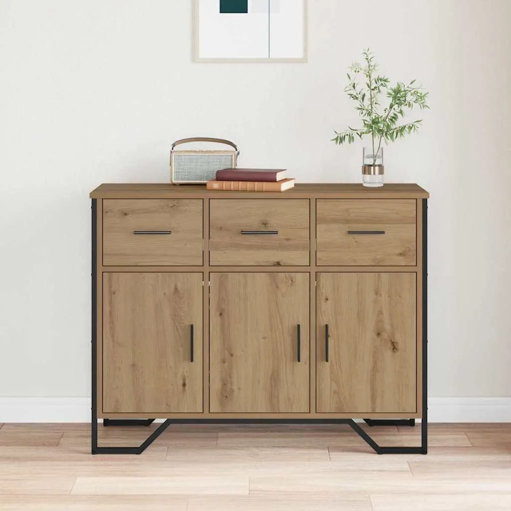 Aparador Artisan Oak 97x32.5x74.5 cm Madeira Compósita