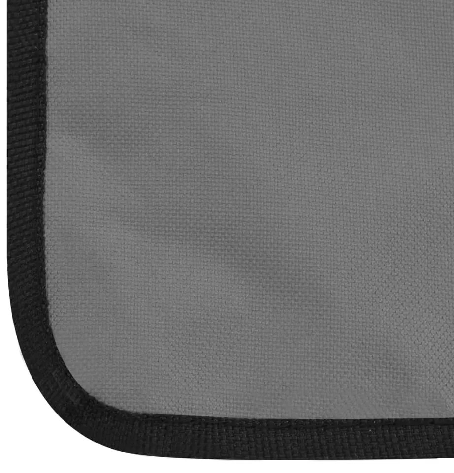 Colchões de praia dobráveis 2 pcs aço e tecido cinzento