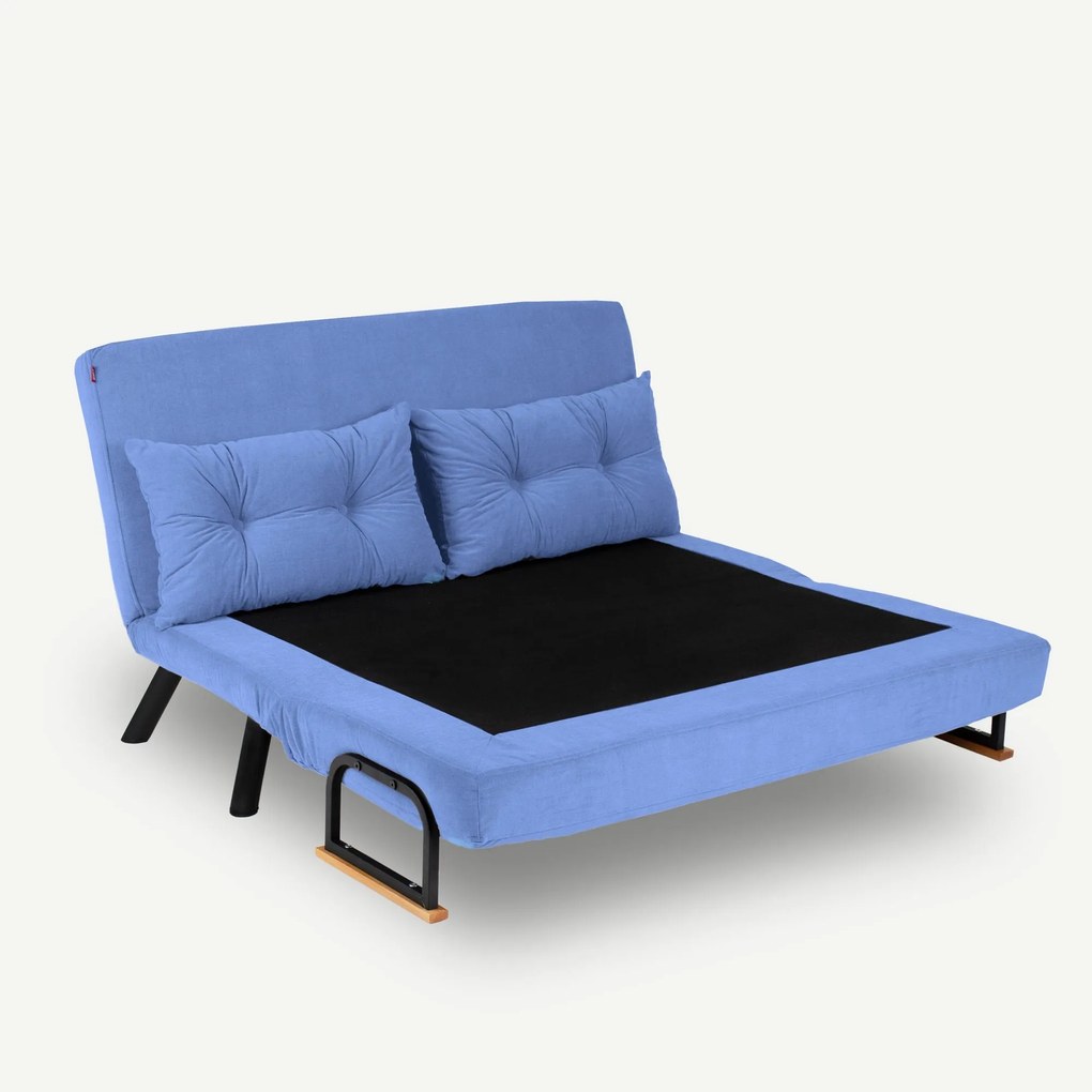 Sofá-Cama de 2 Lugares Sando – Azul – 175 cm x 133 cm