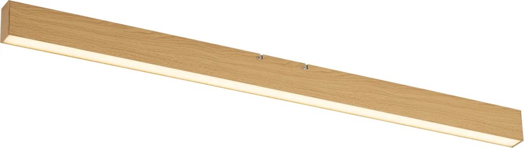 Plafon Moderno Madeira Ocre Incl. LED Regulável em 3 Níveis 2700-4000K com Seletor de Temperatura - Keane