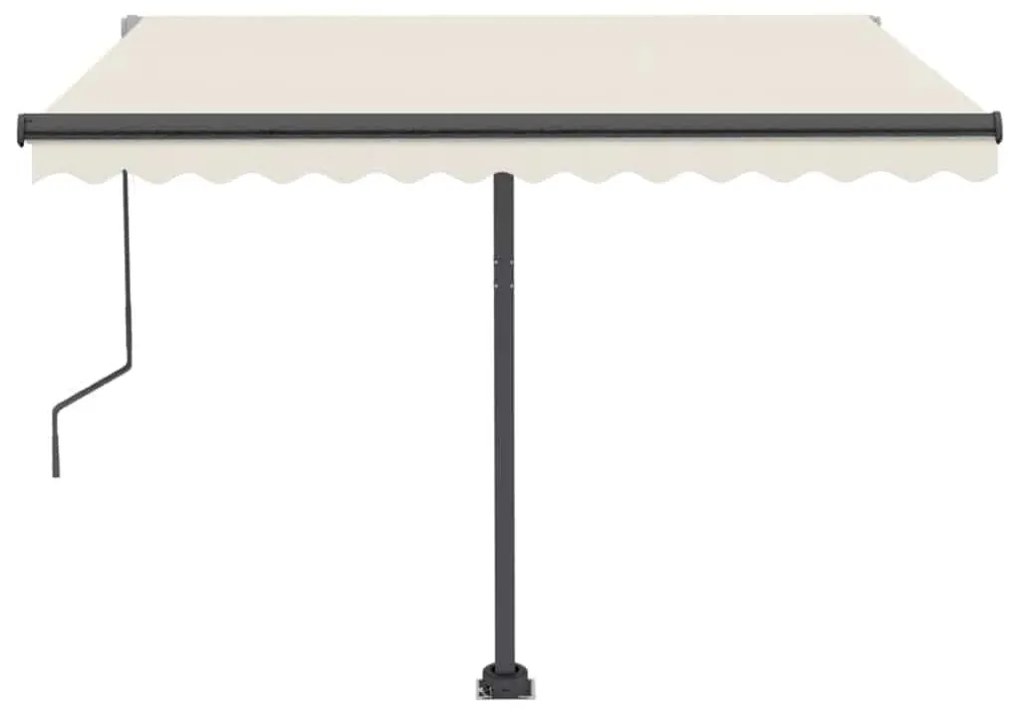 Toldo automático independente 300x250 cm cor creme