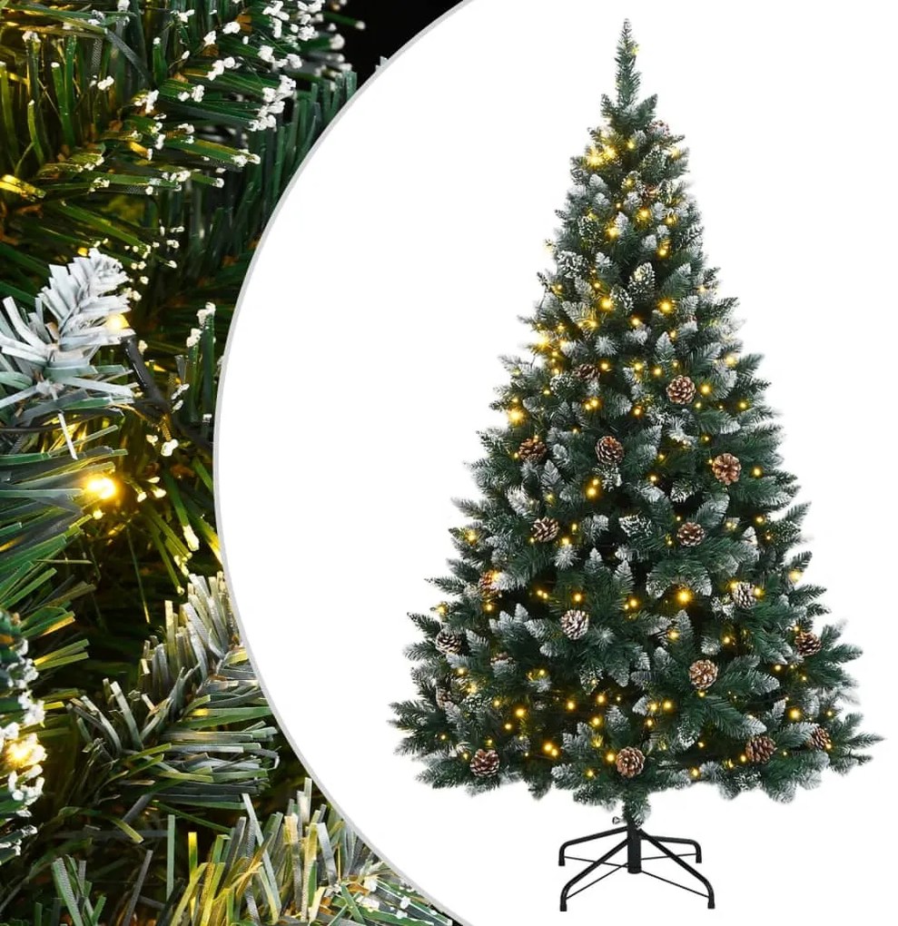 Árvore de Natal artificial com 300 luzes LED 240 cm