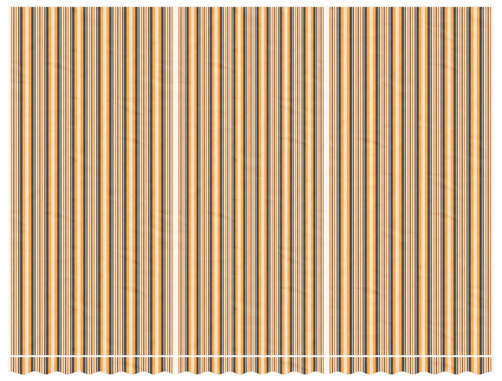 Tecido de substituição para toldo 5x3,5 m riscas multicor