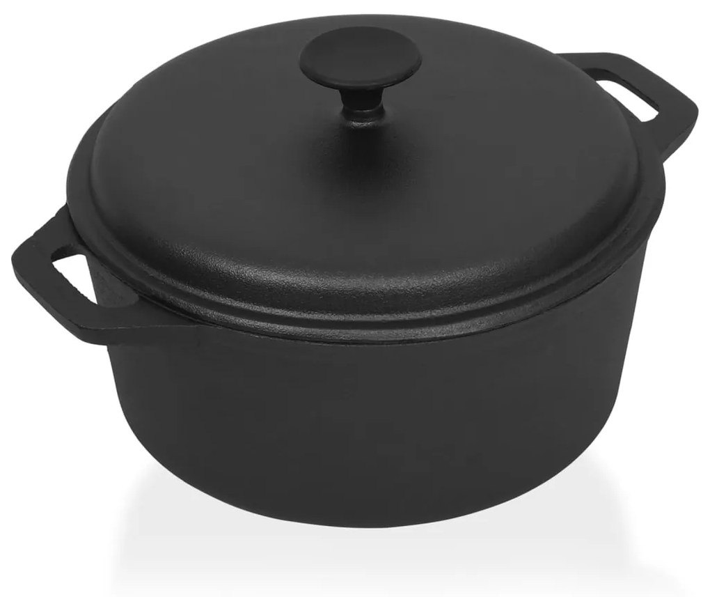 313362 vidaXL Panela Ø26,5 cm ferro fundido