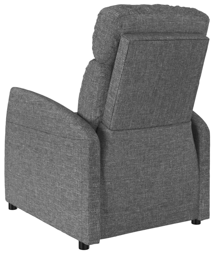 Poltrona de massagens tecido cinzento-escuro
