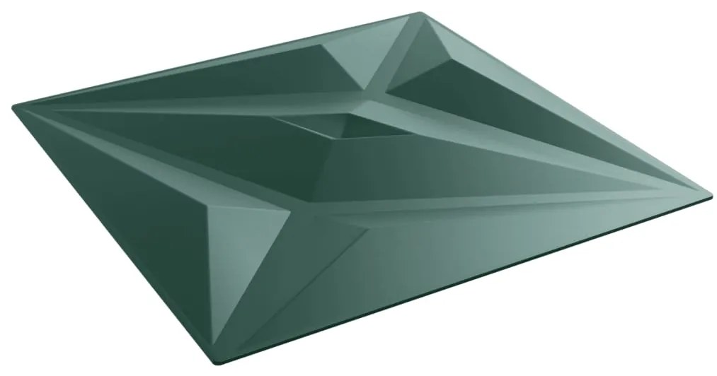 Painéis de parede 48 pcs 50x50 cm 12m² XPS estrela verde