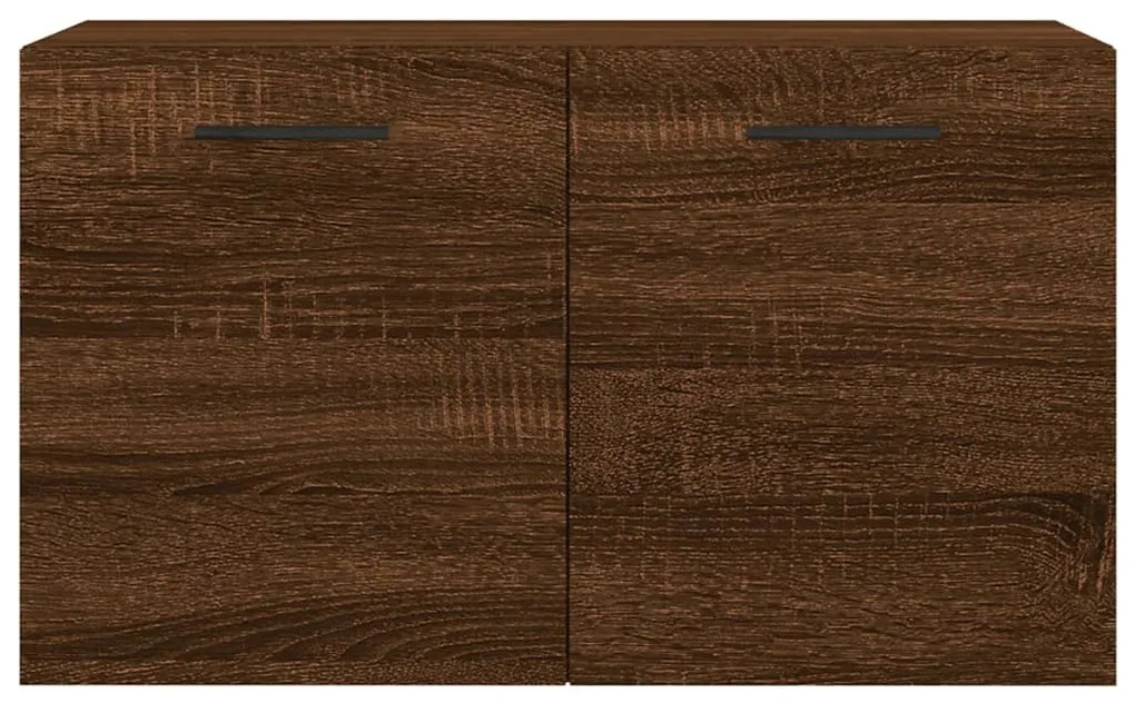 Armário parede 60x36,5x35cm derivados madeira carvalho castanho