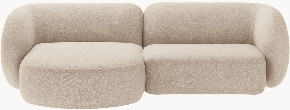 Sofá de canto modular em bouclé Kate (2 lugares)