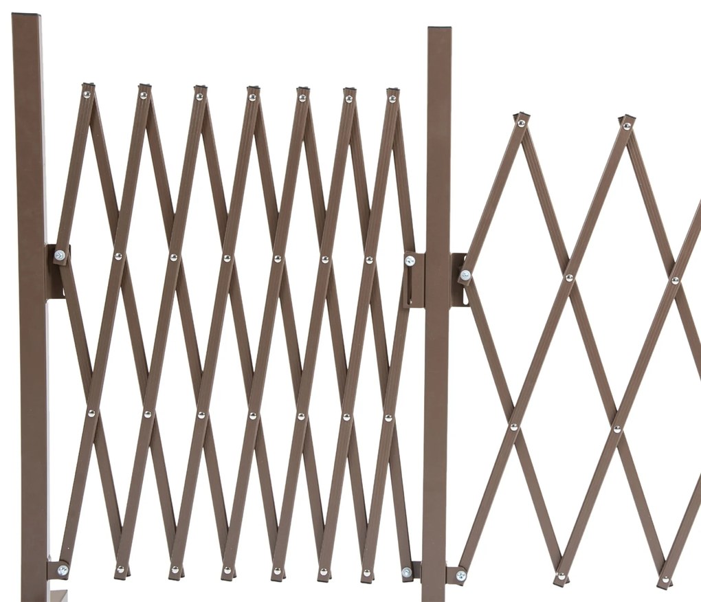 Vedação Extensível de Jardim em Alumínio e Aço – 405x31x103,5 cm | Cer