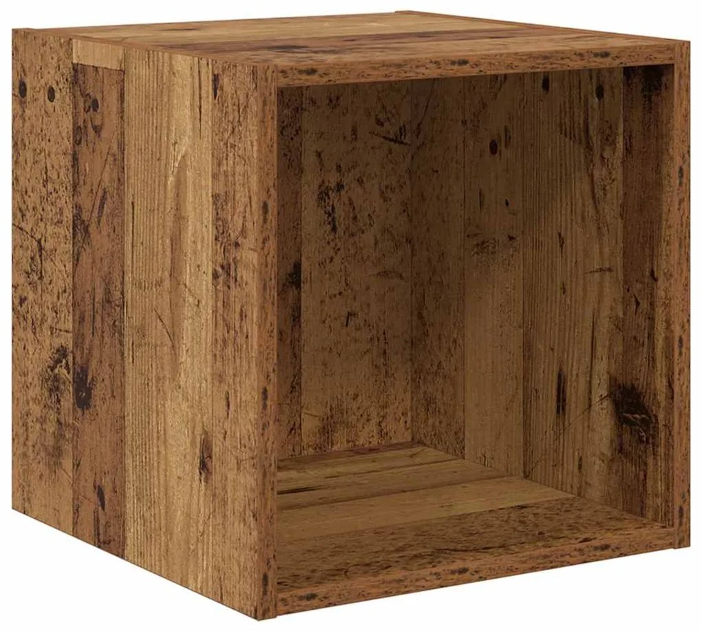 Conjunto de móvel de TV 4 pcs Madeira antiga 37 x 37 x 142.5 cm