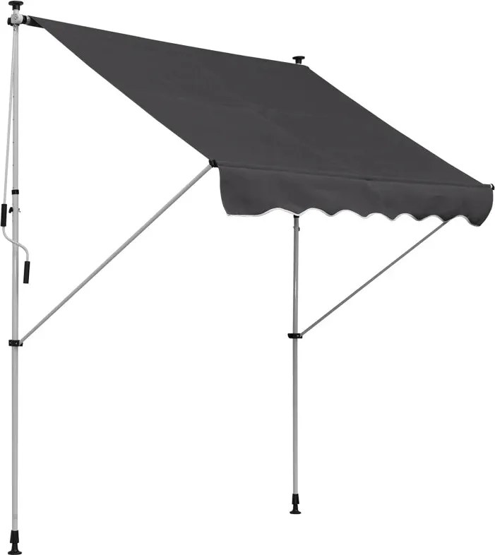 Toldo Portátil com Manivela e Altura Regulável - 200x150x170-280cm - C