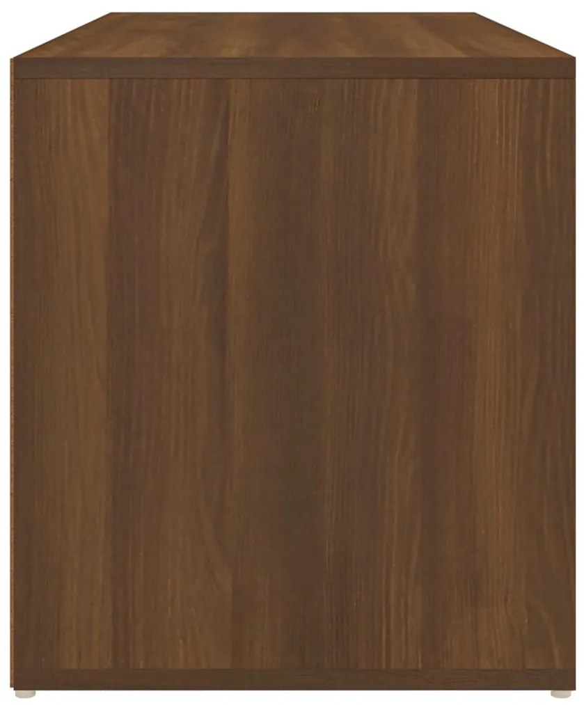 Banco corredor 80x40x45 cm derivados madeira carvalho castanho