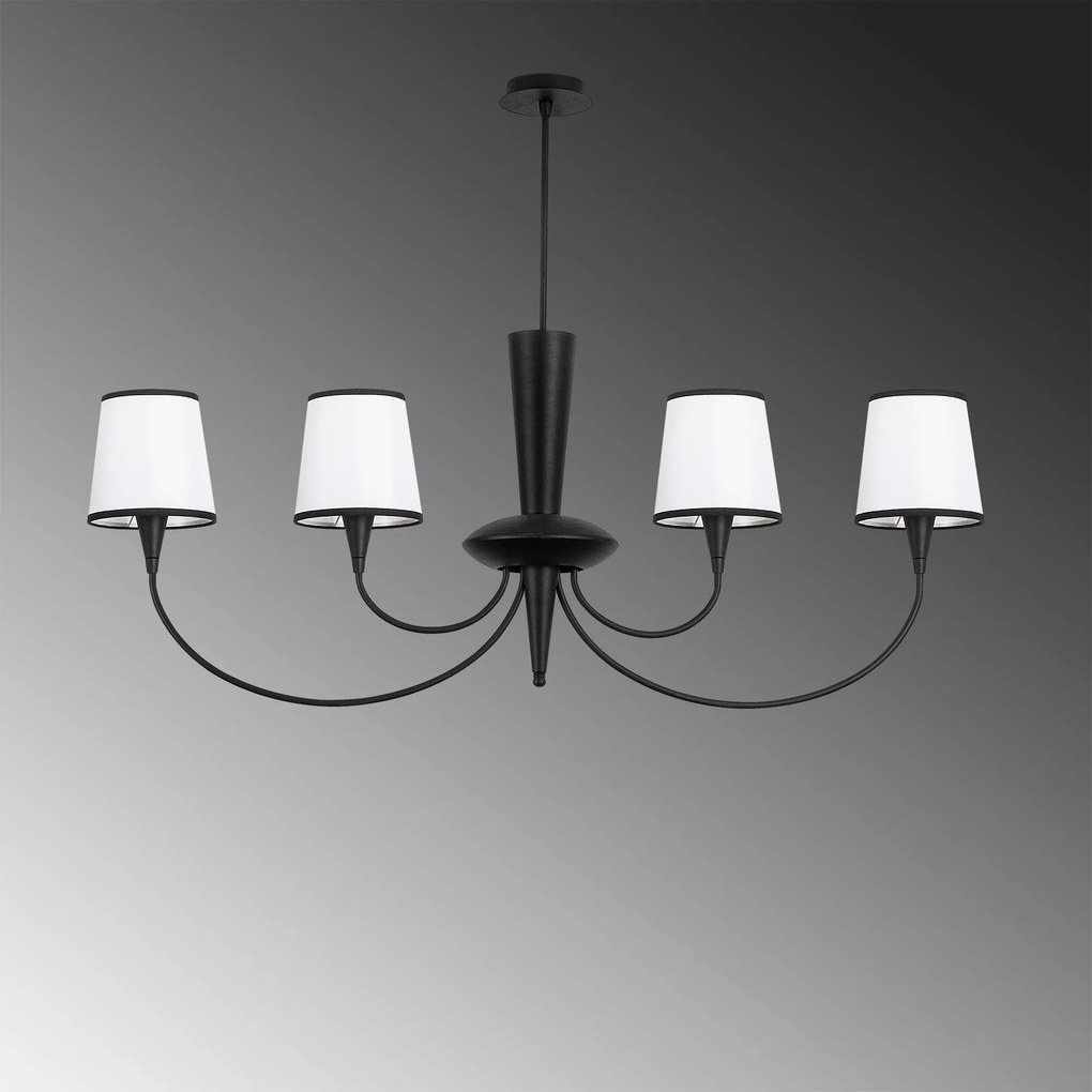 Candeeiro de Teto Pardo – Preto – 118 x 20 x 83 cm