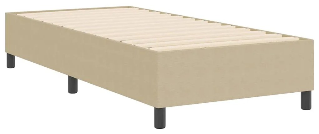Cama Box vidaXL Verde Claro Cinza 90x200 cm em Tecido de Corduroy