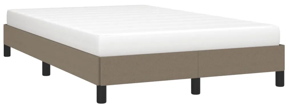 Estrutura de cama sem colchão 120x190cm tecido cinzento