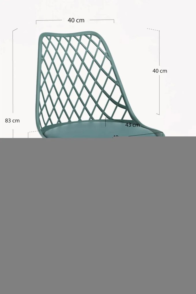 Pack 4 Cadeiras Mima - Verde escuro