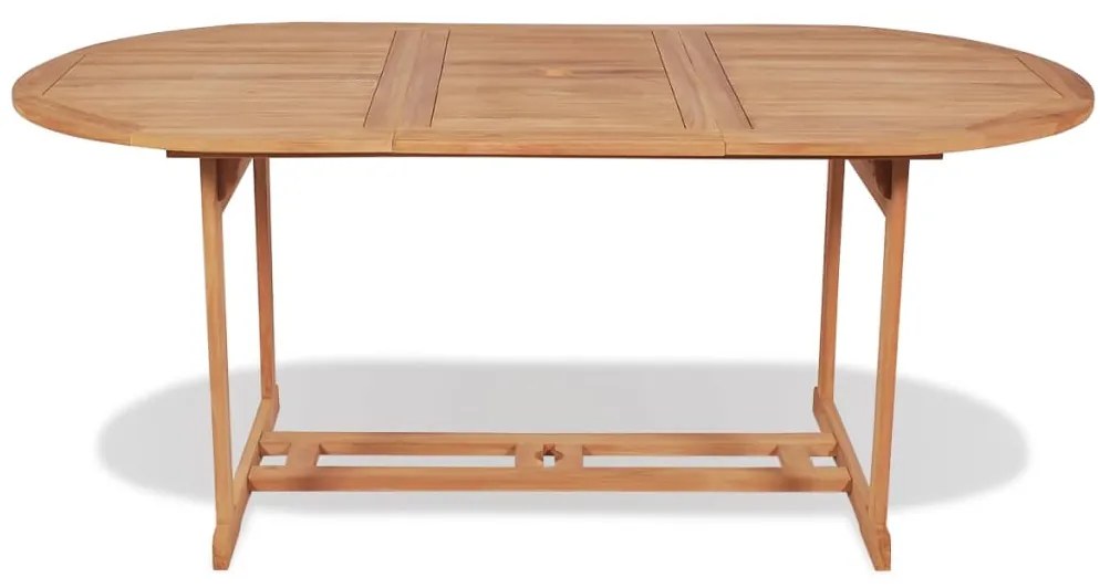 Mesa de jardim 180x90x75 cm madeira teca maciça