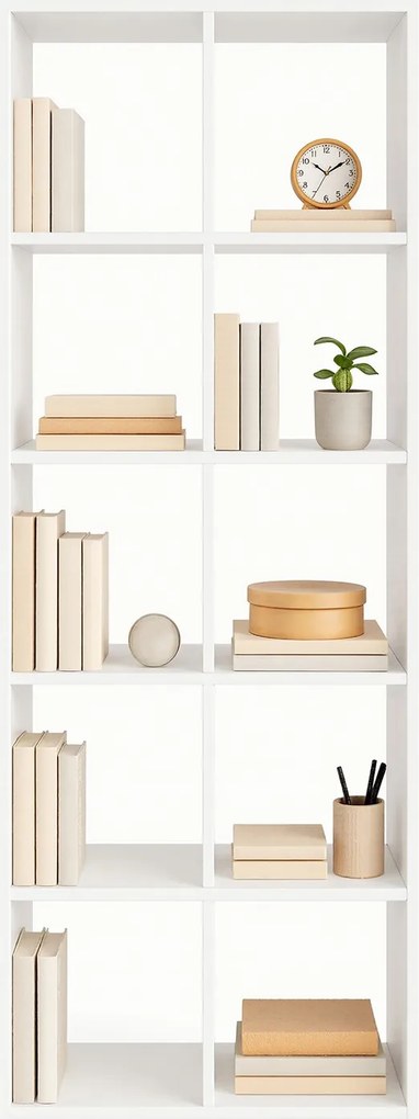 Estante sala com 10 compartimentos 30 x 65,5 x 161,5 cm branco