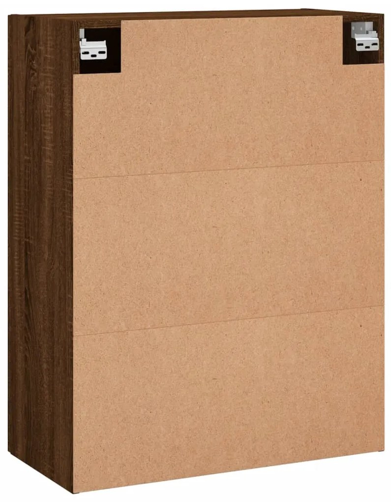 Armários de parede 2 pcs 69,5x34x90 cm carvalho castanho