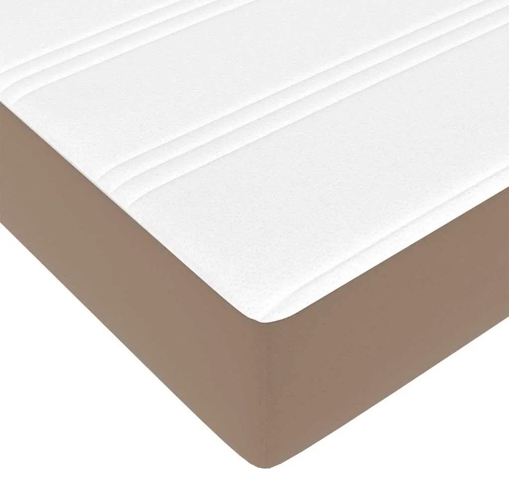 Estrutura de cama com colchão Cappuccino 140 x 190 cm