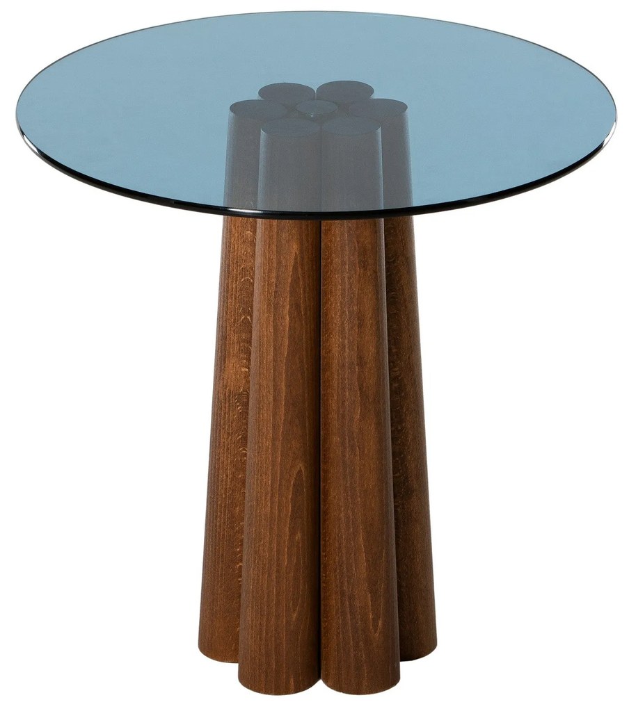 Mesa de Centro Thales – Azul Nogueira – 50x50x50 cm