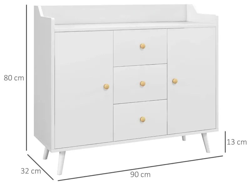 Aparador Glice de 90 cm - Design Nórdico