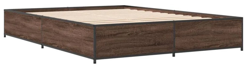 Estrutura de cama 120x190cm derivados madeira/metal