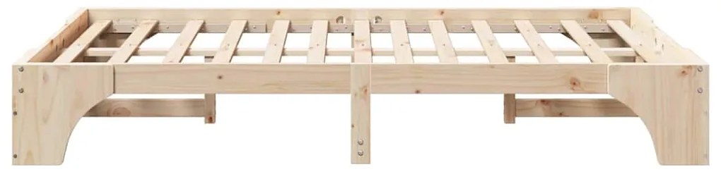 Cama de Madeira de Pinho Maciça 140x190 cm da