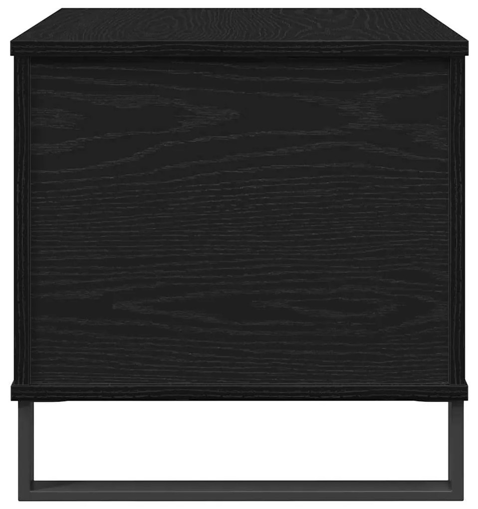 Mesa de Centro Lift Top Preto Carvalho 60x44,5x45 cm Madeira de Engenh