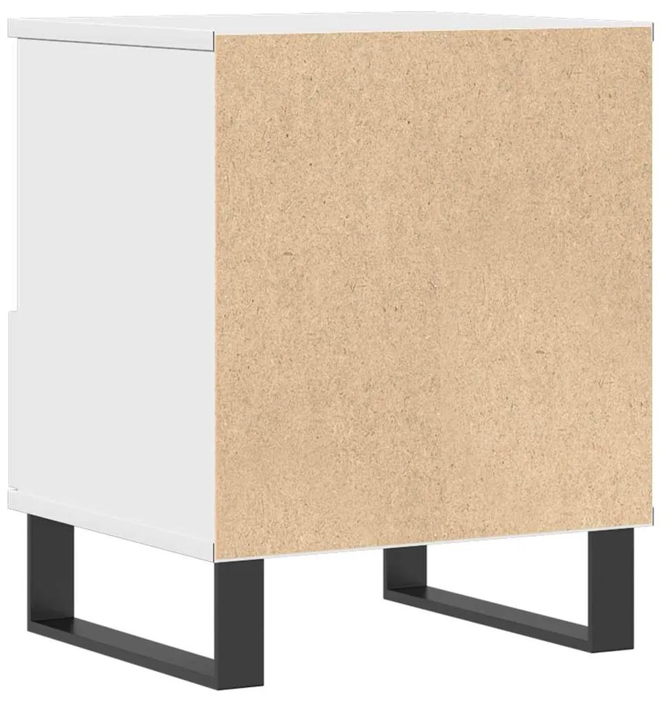 Mesa de cabeceira 40x35x50 cm derivados de madeira branco