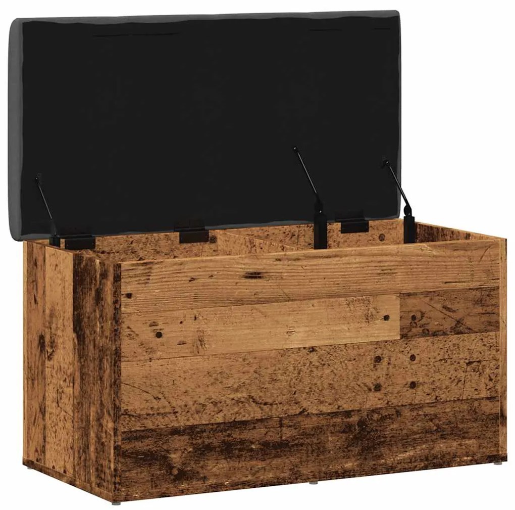 Banco de arrumação 82x42x45 cm derivados madeira madeira velha