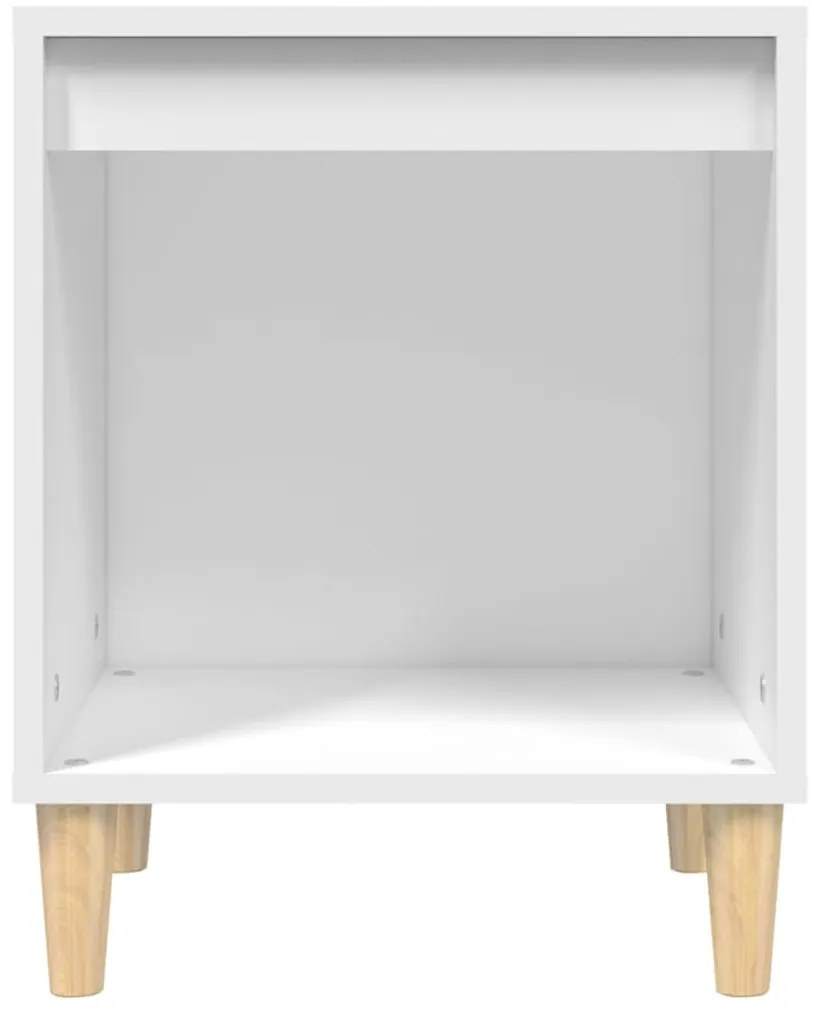 Mesa de cabeceira 40x35x50 cm derivados de madeira branco