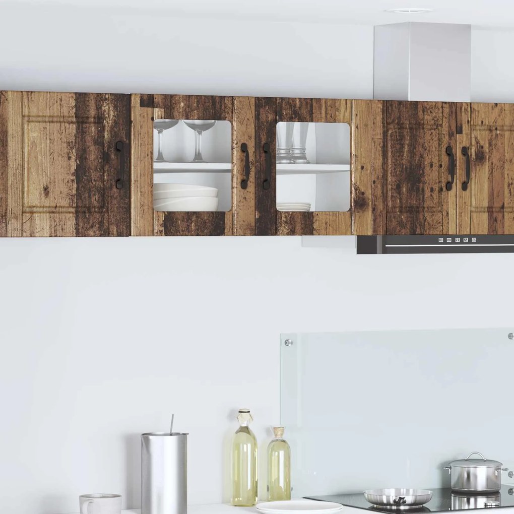 vidaXL Armário de Cozinha com porta Madeira antiga 80 x 31 x 40 cm