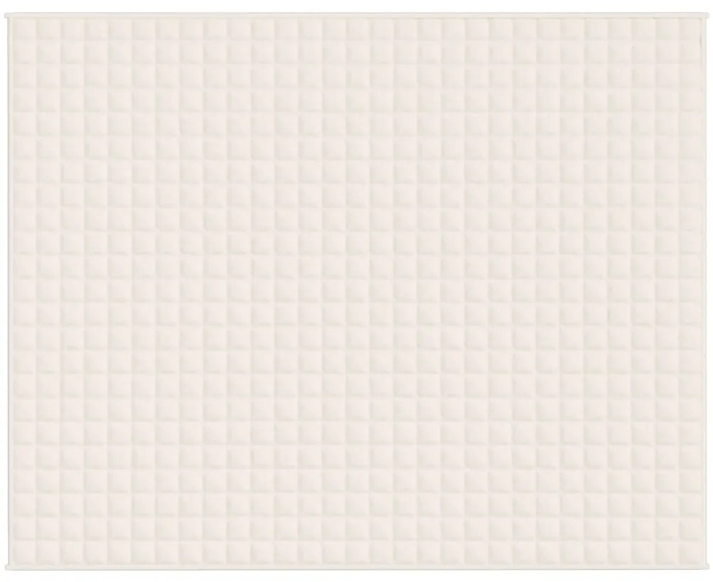 Manta pesada 15 kg 235x290 cm tecido creme-claro