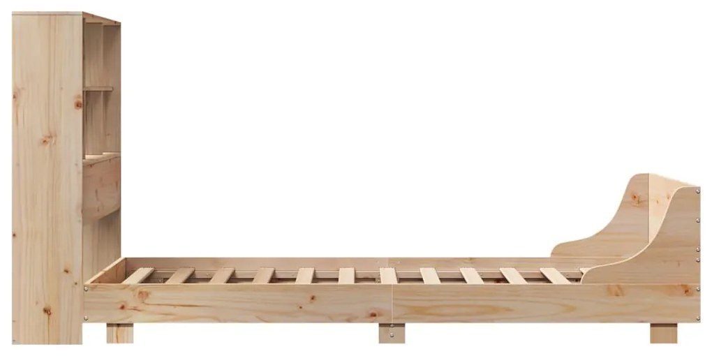 Cama sem colchão 75x190 cm madeira de pinho maciça