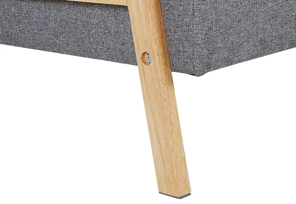 Sofá-cama estofado em tecido cinzento claro TJORN Beliani